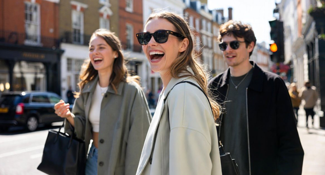 Erwachsene in London während eines LISA! Bildungsurlaubs genießen Stadtleben und lernen Englisch im Alltag