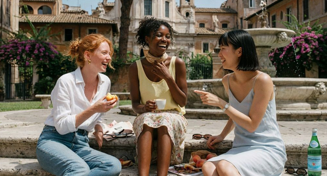 Bildungsurlaub Italien Rom mit LISA! – Italienisch lernen und das Leben in Rom genießen Erwachsene genießen gemeinsame Zeit in Rom während eines LISA! Bildungsurlaubs erleben italienische Kultur und lernen Italienisch