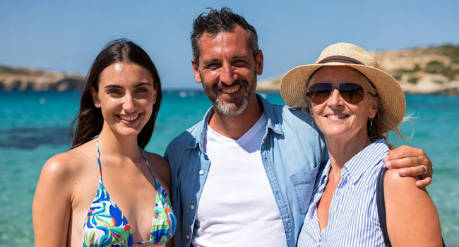  Erwachsene am Meer auf Malta während eines LISA! Bildungsurlaubs genießen Sonne, Strand und internationale Atmosphäre