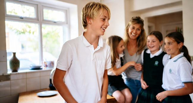  Schüler in einer Gastfamilie in Bournemouth Park England während einer LISA! Sprachreise erlebt Alltag und Betreuung