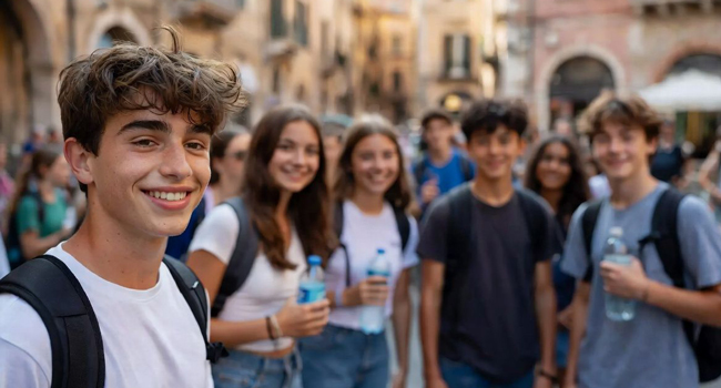 Gemeinsam unterwegs bei einer LISA! Italienisch-Sprachreise für Schüler in Florenz Schülergruppe erkundet Florenz während einer betreuten LISA! Italienisch-Sprachreise für Schüler in Italien