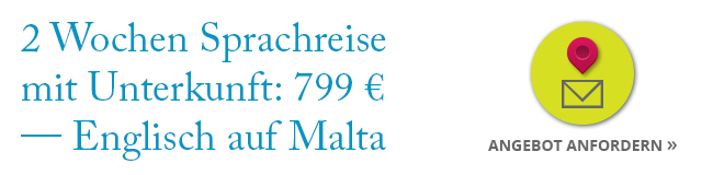 2 Wochen Sprachreise mit Unterkunft 799 € Malta Sliema