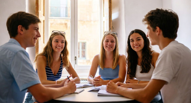 Lernsituation während einer LISA! Sprachreise in Malta St. Julians