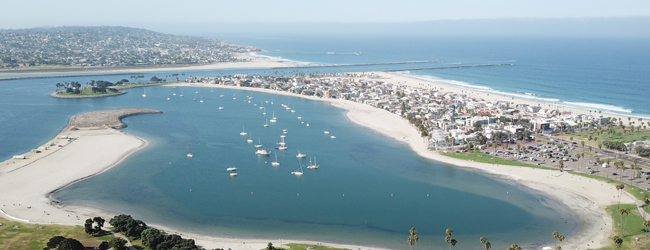 LISA-Sprachreisen-Erwachsene-Englisch-USA-San-Diego-Beach-Luft-Bild-Strand-Boote