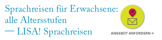 Banner LISA! Sprachreisen: Sprachreisen für Erwachsene alle Altersstufen