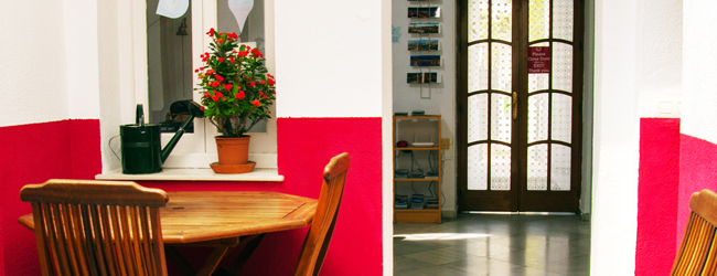 Blick in den Eingangsbereich der LISA! Sprachschule in Malaga